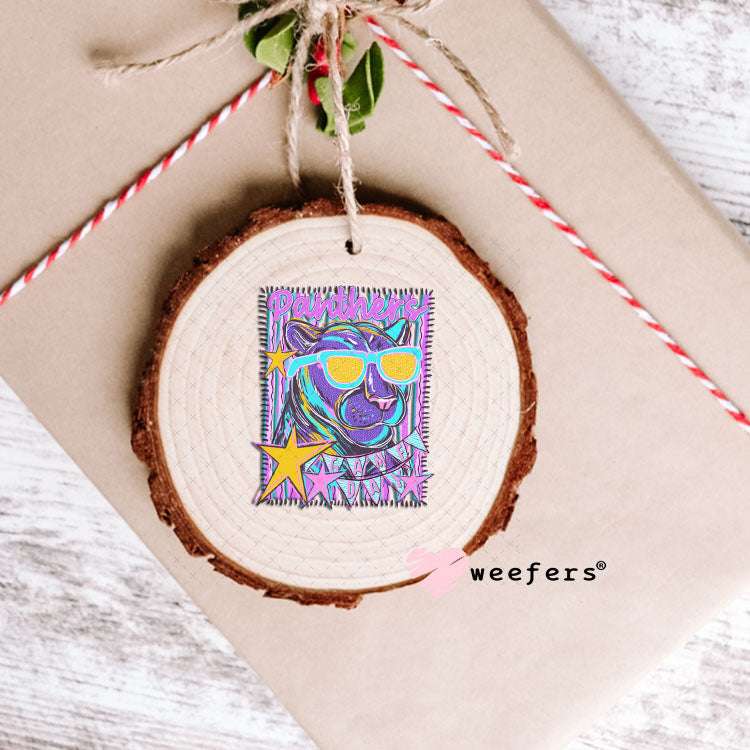 UV DTF Decal - Panthers Game Day Colorful Mascot Ornament Weefers