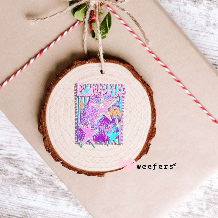 UV DTF Decal - Ravens Colorful Mascot Ornament Weefers