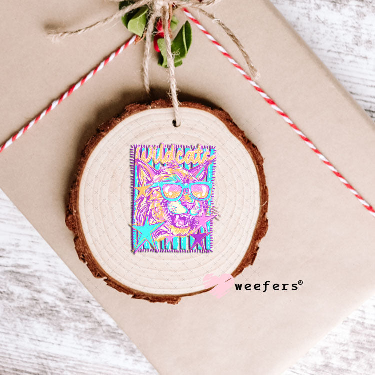 UV DTF Decal - Wildcats Colorful Mascot Ornament Weefers