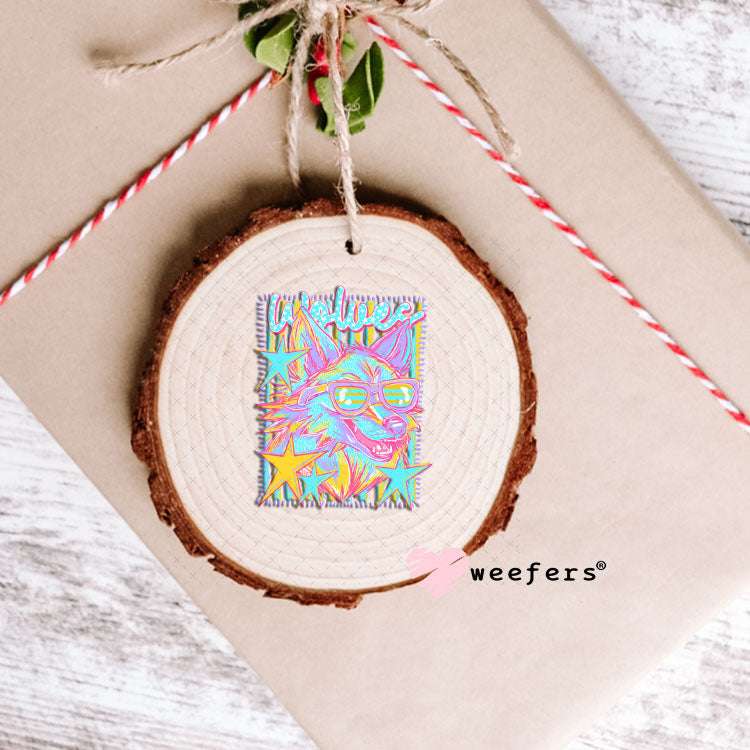 UV DTF Decal - Wolves Colorful Mascot Ornament Weefers