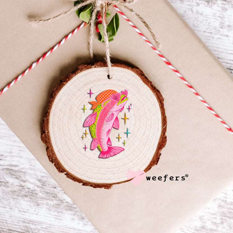 UV DTF Decal - Pink Sea Bass Ornament Weefers