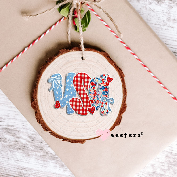 UV DTF Decal - USA Lace Ornament Weefers