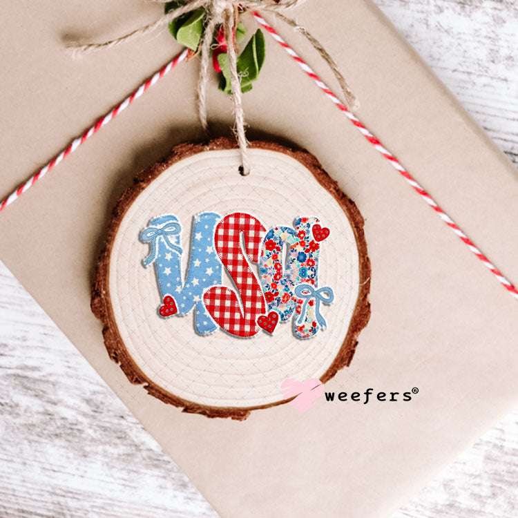 UV DTF Decal - USA Lace Ornament Weefers