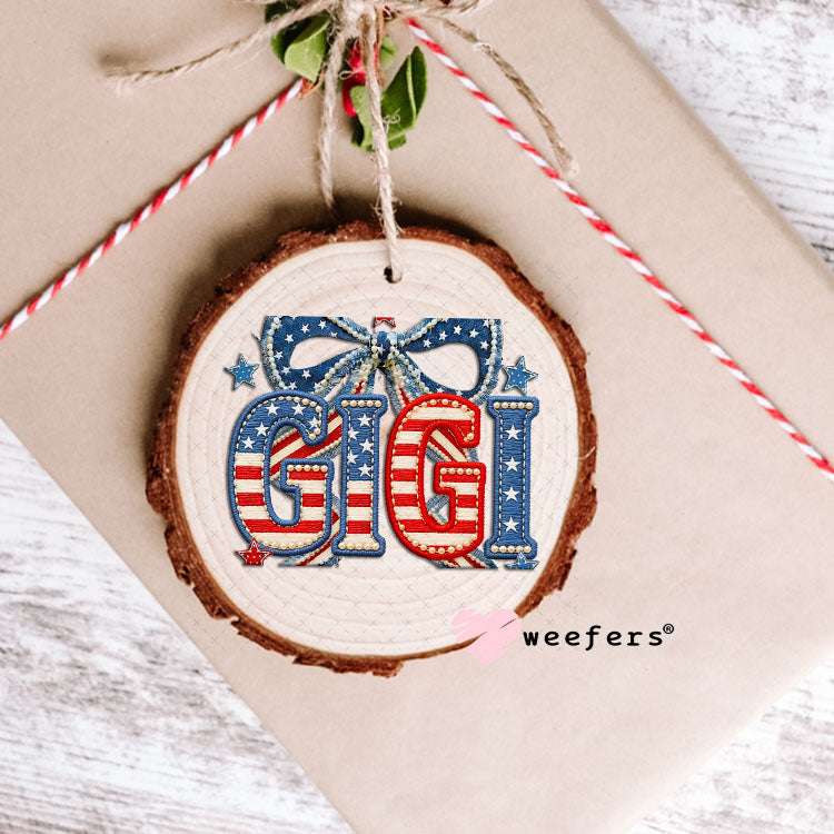 UV DTF Decal - Gigi USA Ornament Weefers