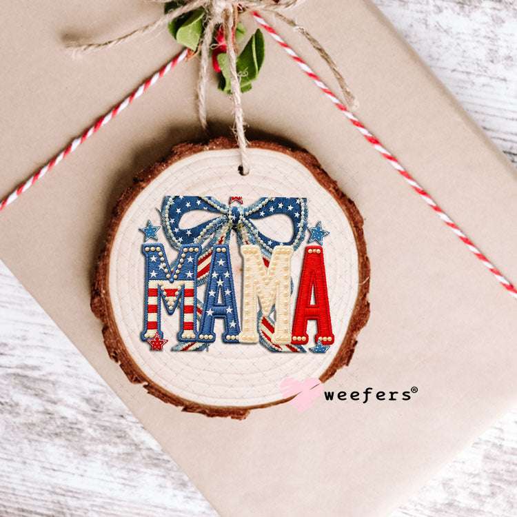 UV DTF Decal - Mama USA Ornament Weefers