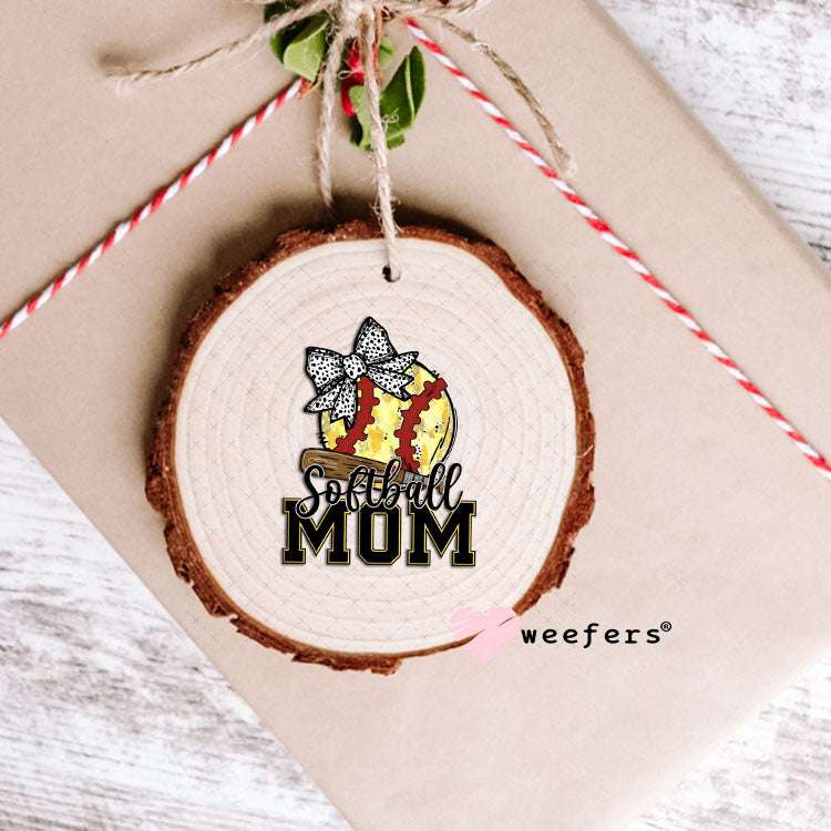 UV DTF Decal - Softball Mom Ornament Weefers