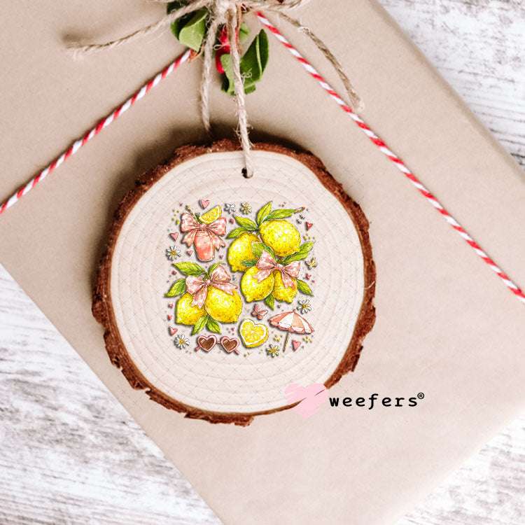 UV DTF Decal - Summer Lemons Ornament Weefers