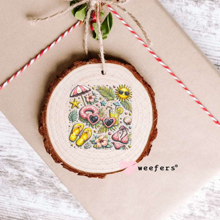 UV DTF Decal - Summer Favorite Things Ornament Weefers