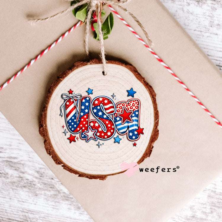 UV DTF Decal - USA 4th of July Ornament Weefers