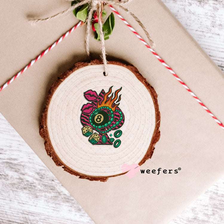 UV DTF Decal - Spade Eightball Ornament Weefers