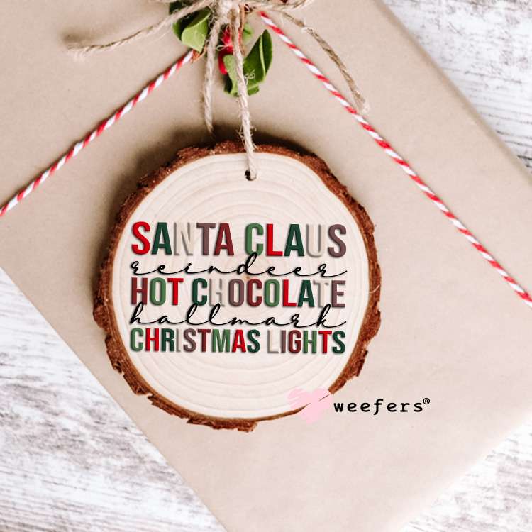 Christmas Cup of Cheer UV DTF Decal Ornament Weefers