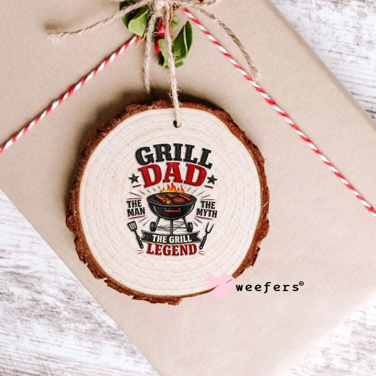 UV DTF Decal - Grill Dad the Grill Legend Ornament Weefers