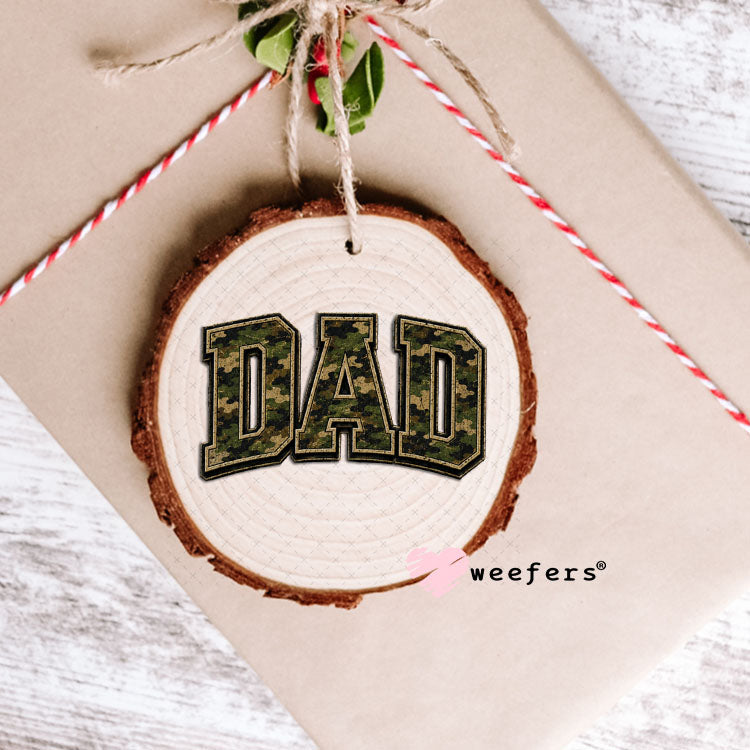 UV DTF Decal - Dad Camo Ornament Weefers