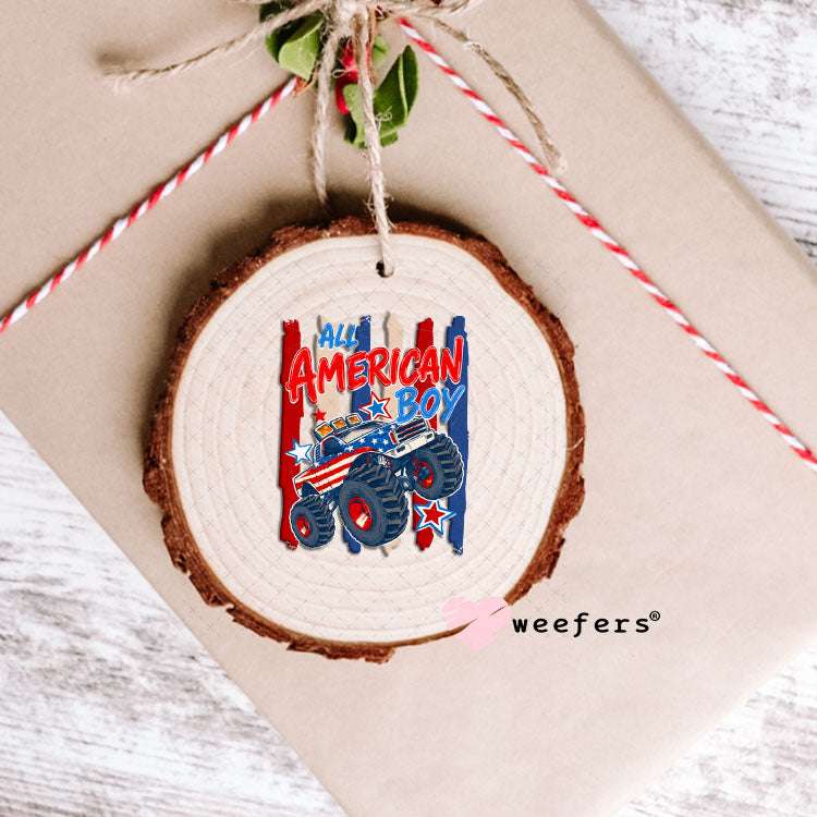 UV DTF Decal - All American Boy USA Ornament Weefers