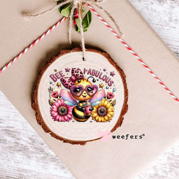 UV DTF Decal - Bee Fabulous Sunflowers Ornament Weefers