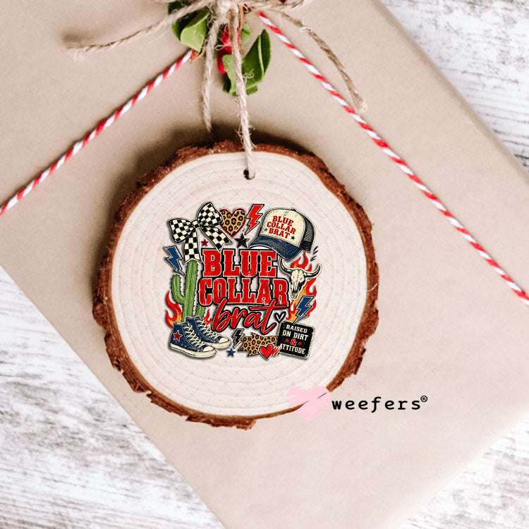 UV DTF Decal - Western Blue Collar Brat Ornament Weefers