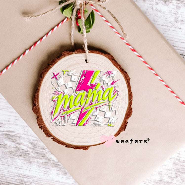 UV DTF Decal - Mama Yellow Magenta Ornament Weefers