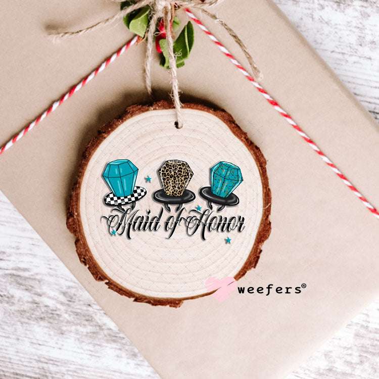 UV DTF Decal - Maid of Honor Ring Pops Ornament Weefers
