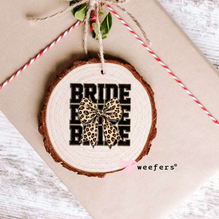 UV DTF Decal - Bride Leopard Bow Ornament Weefers