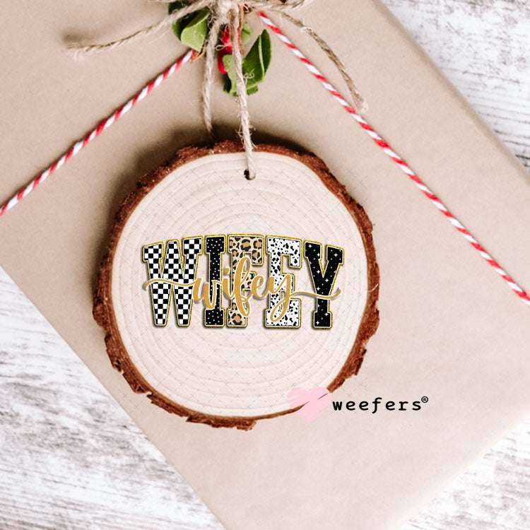 UV DTF Decal - Wifey Leopard Ornament Weefers