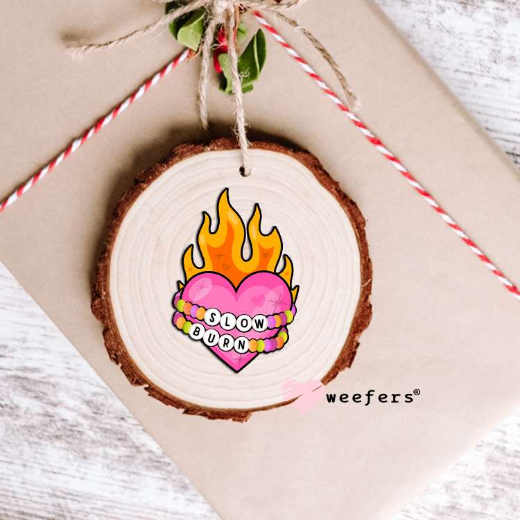 Slow Burn Book Reader UV DTF Decal Ornament Weefers