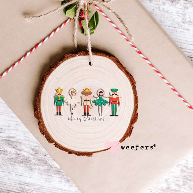 Merry Christmas Nutcrackers UV DTF Cup Wrap Ornament Weefers