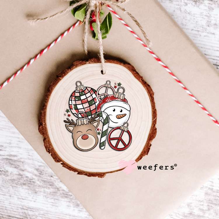 Christmas Things Reindeer Santa UV DTF Decal Ornament Weefers