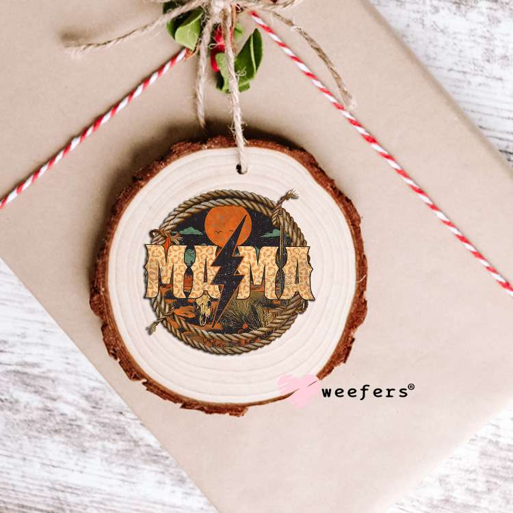Mama Western Print UV DTF Decal Ornament Weefers