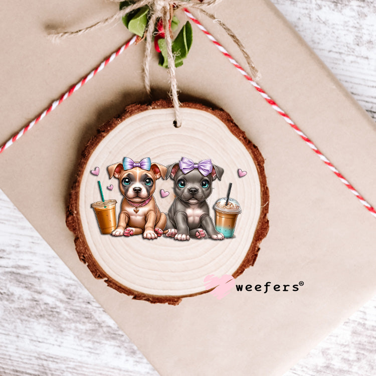 Baby Pitties Pit Bulls UV DTF Decal Ornament Weefers