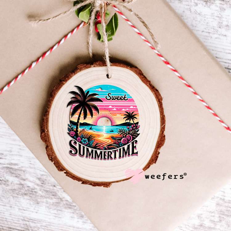 Sweet Summertime Sunset UV DTF Decal Ornament Weefers