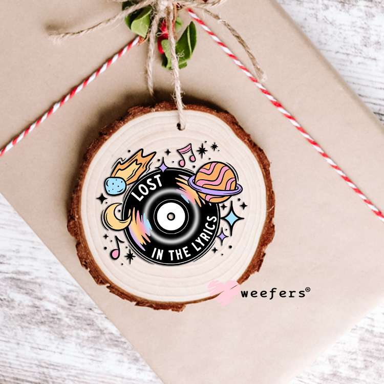 Lost in the Lyrics UV DTF Decal Ornament Weefers