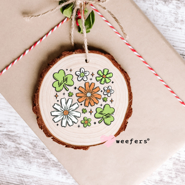 Lucky Flowers UV DTF Decal Ornament Weefers