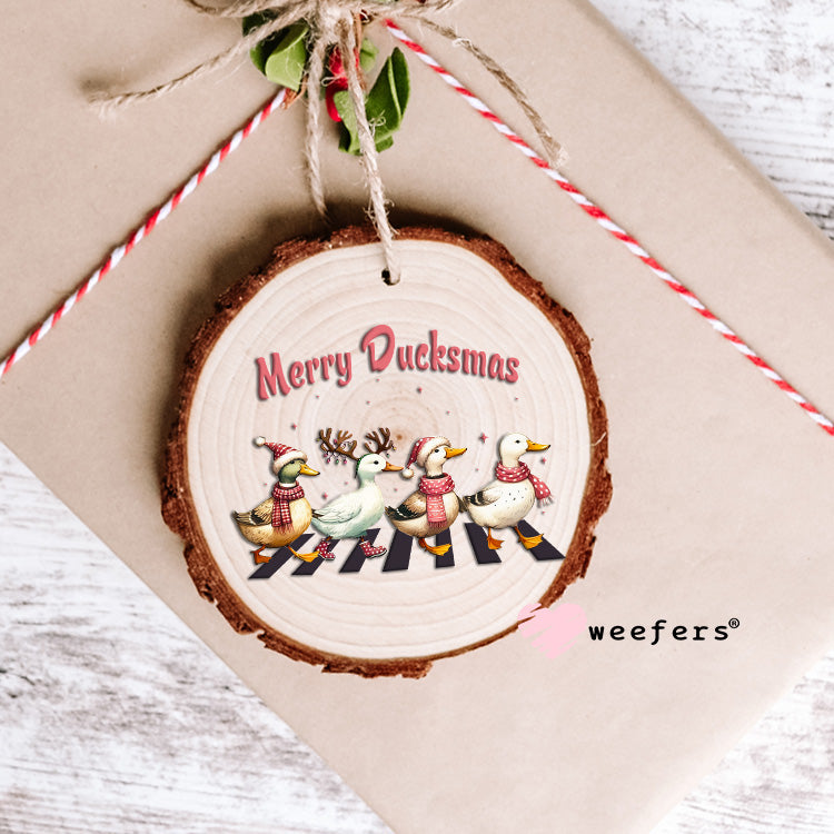 Merry Duckmas Christmas UV DTF Decal Ornament Weefers