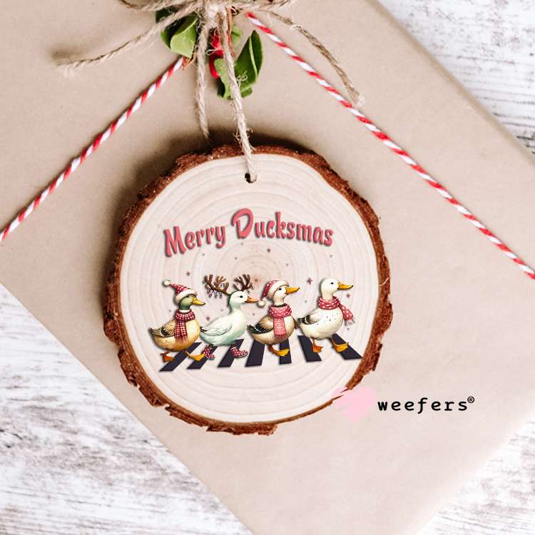 Merry Duckmas Christmas UV DTF Decal Ornament Weefers