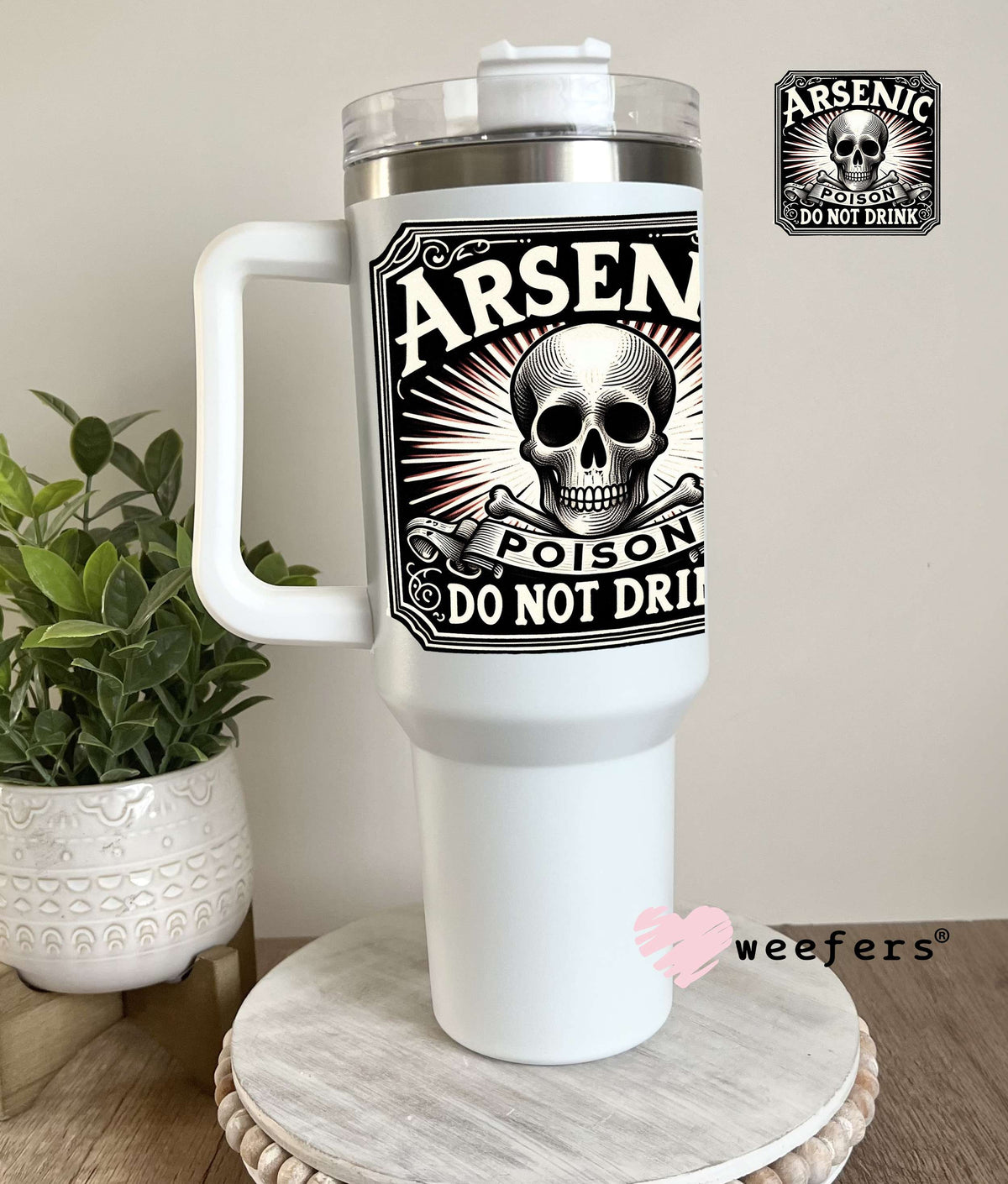Do Not Drink Funny Halloween UV DTF Decal 40oz Tumbler Decal Weefers