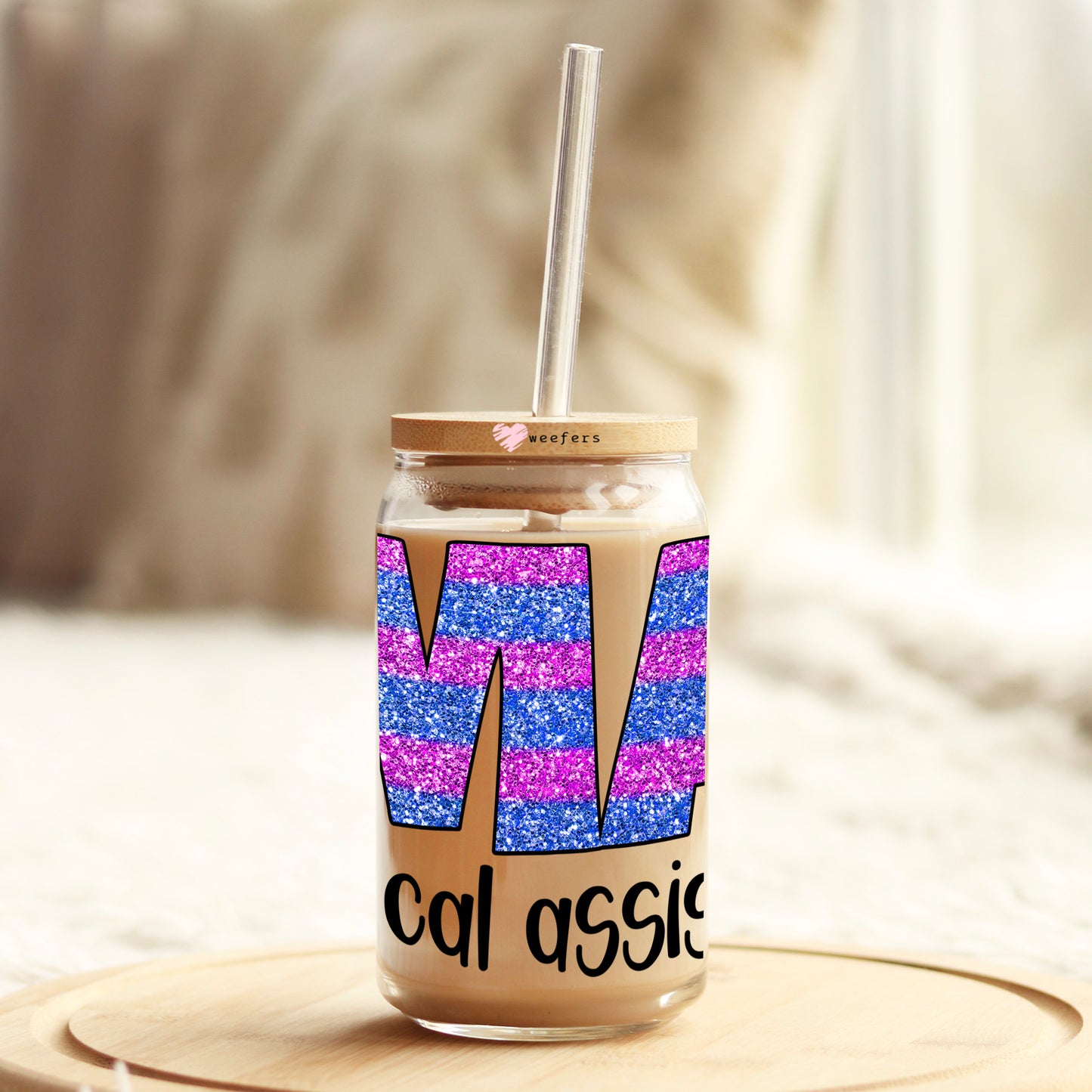 Medical Assistant Purple 16oz Libbey Glass Can UV DTF or Sublimation Wrap - Decal Weefers