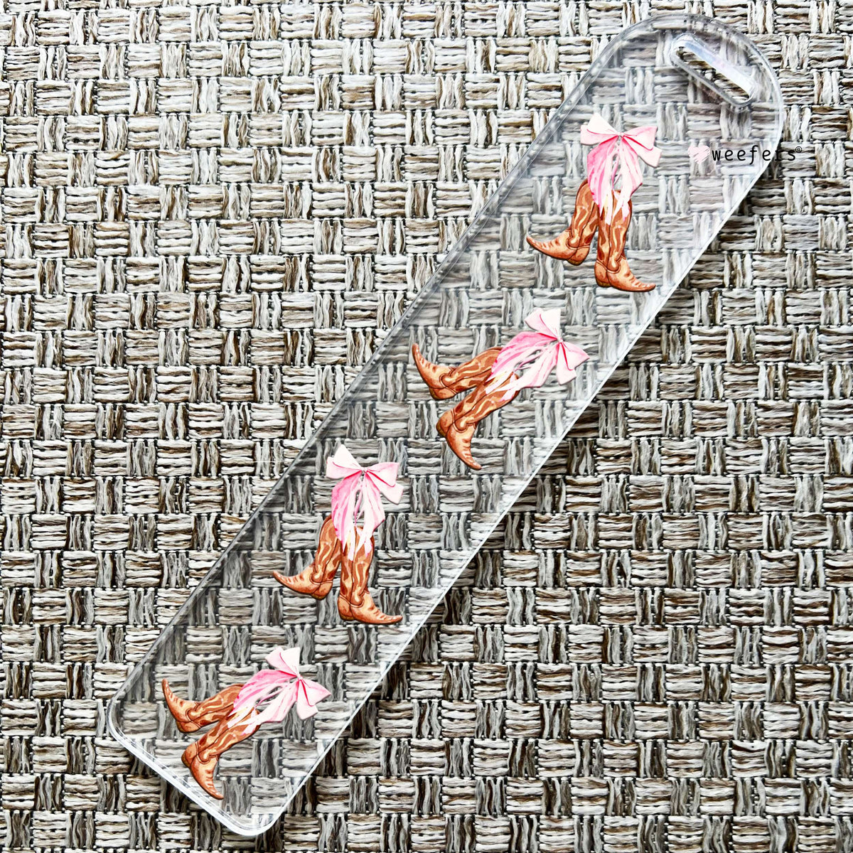 Coquette Boots Bookmark UV DTF Decal Weefers