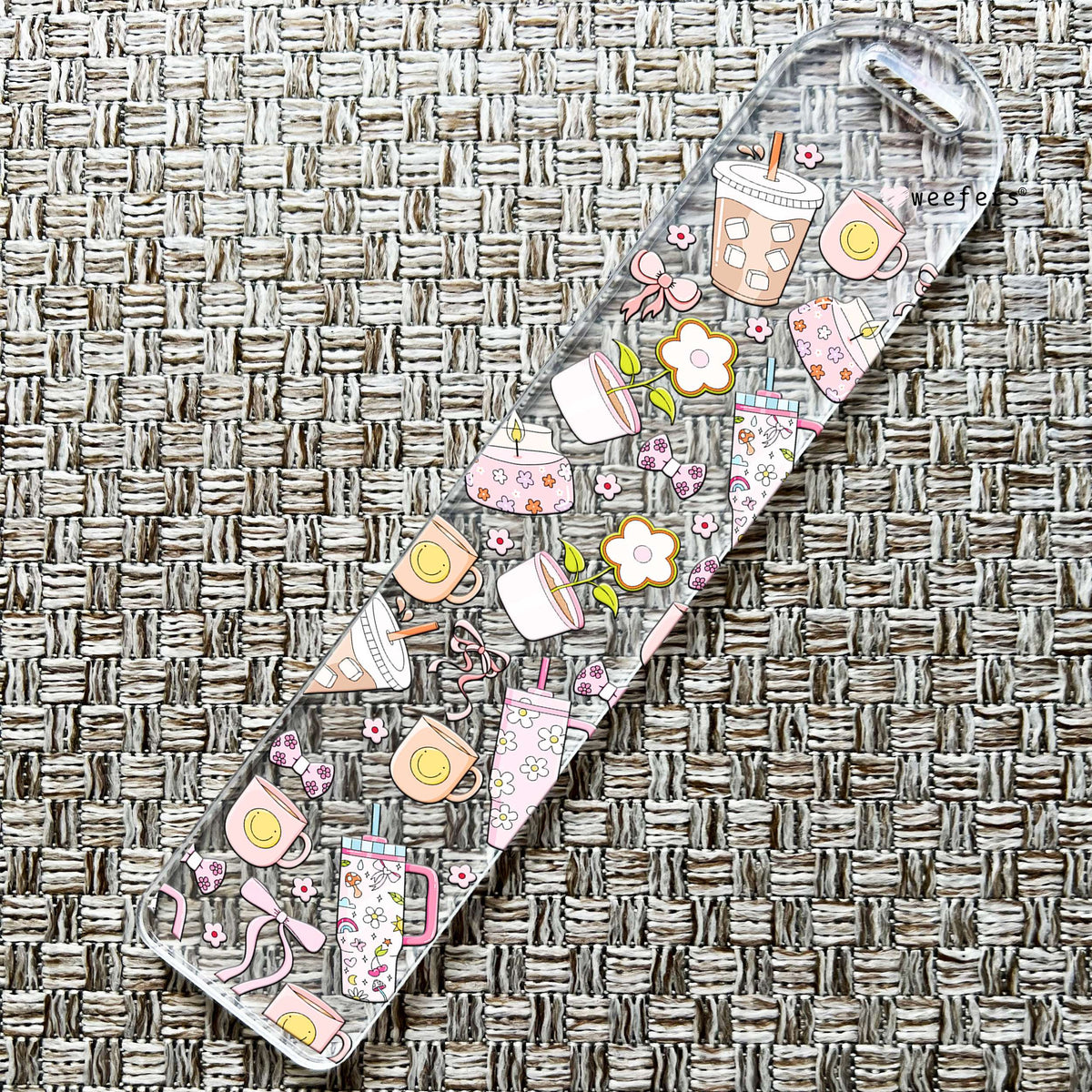 Preppy Coffee Bookmark UV DTF Decal Weefers