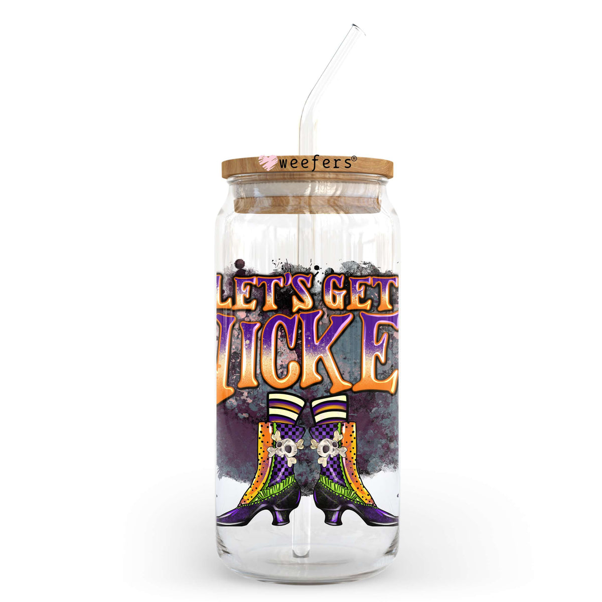 Let's Get Wicked 20oz Libbey Glass Can, 34oz Hip Sip, 40oz Tumbler, 24oz Cold Cup UV DTF or Sublimation Decal Transfer Weefers