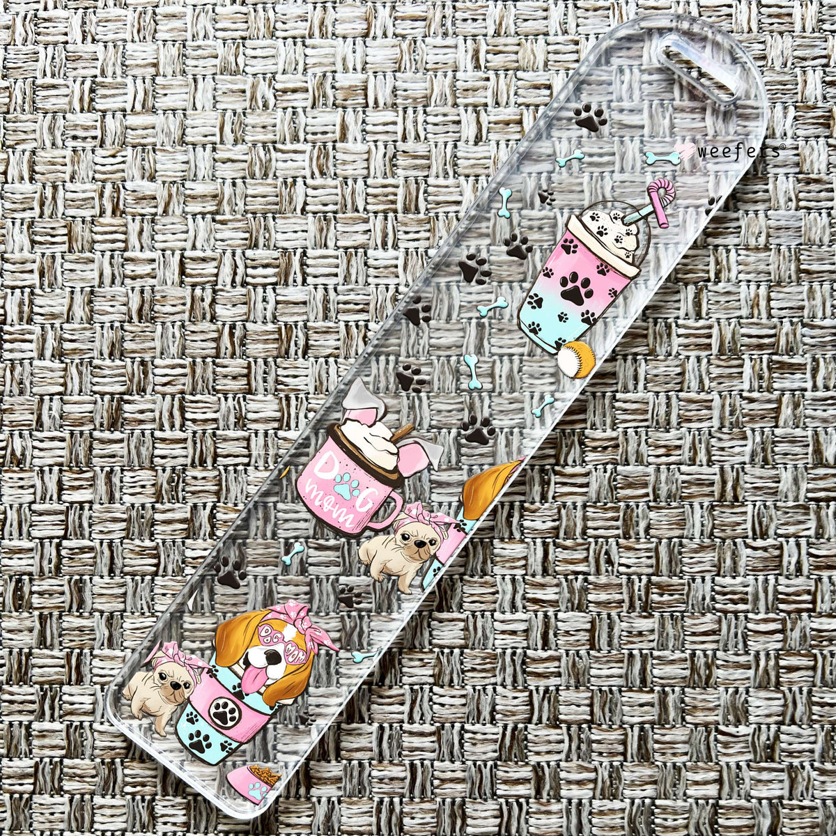 Dog Mama Coffee Bookmark UV DTF Decal Weefers