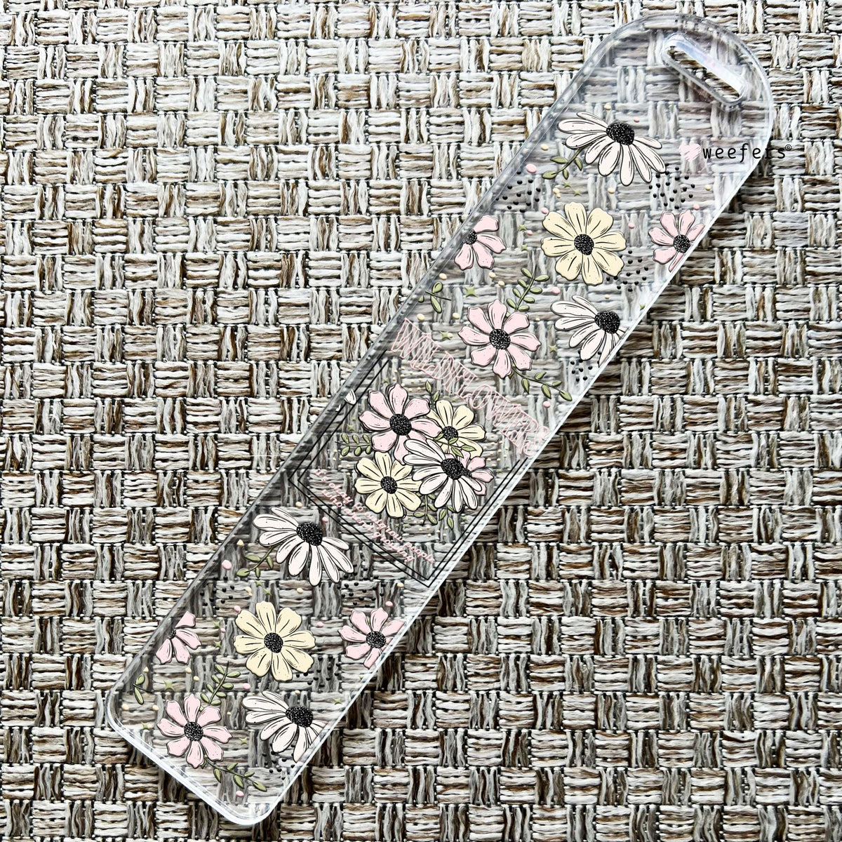 Wildflower It's Okay To Outgrow People Who Aren't Growing Bookmark UV DTF Decal Weefers