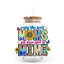 Load image into Gallery viewer, a mason jar with a straw in it that says, may the best moms
