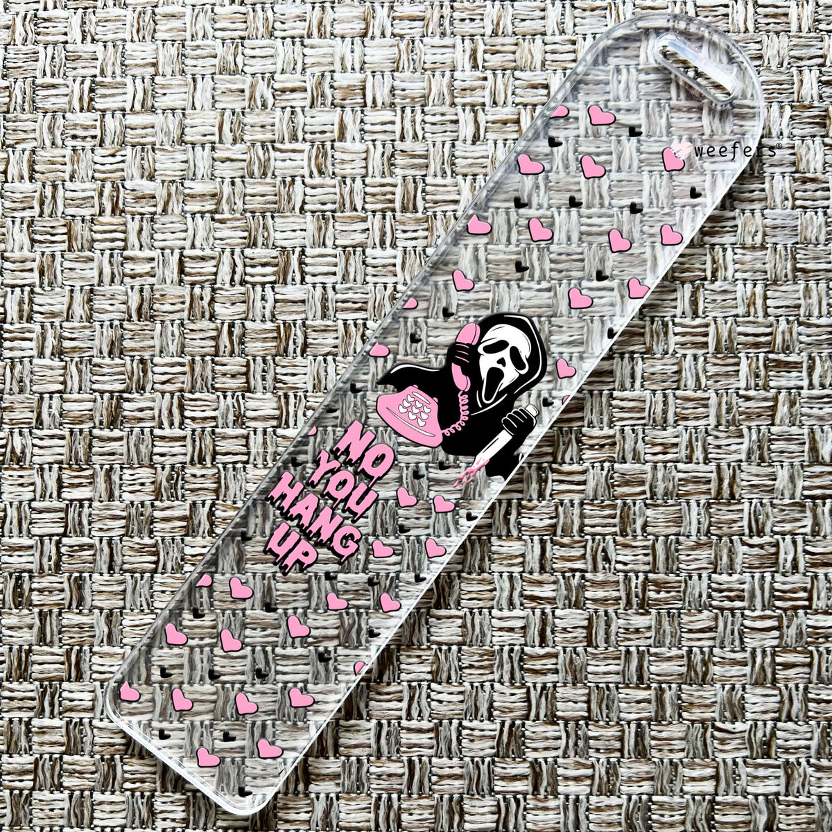 No You Hang Up Bookmark UV DTF Decal Weefers