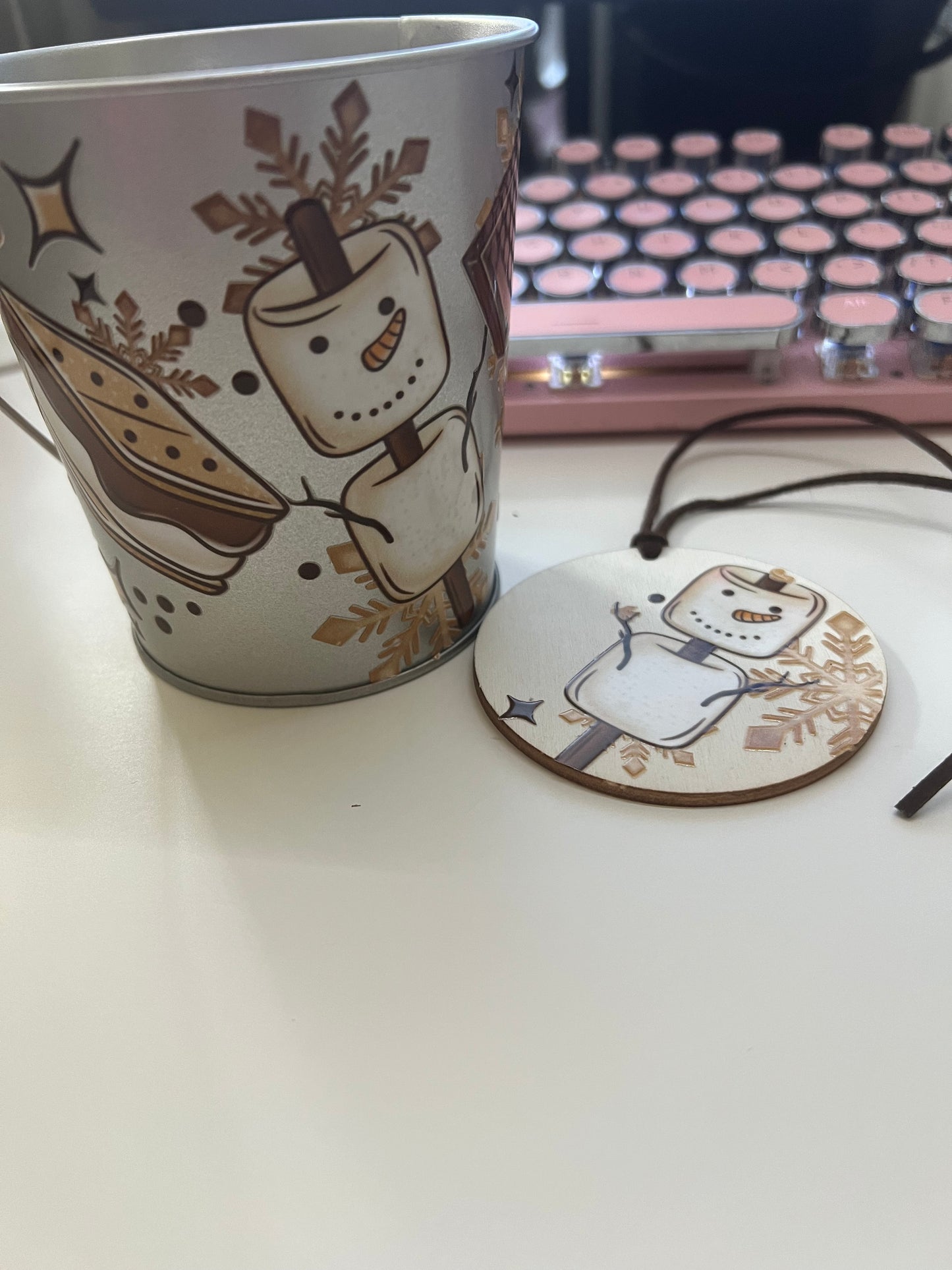 Smores Snowmen UV DTF Cup Wrap Weefers