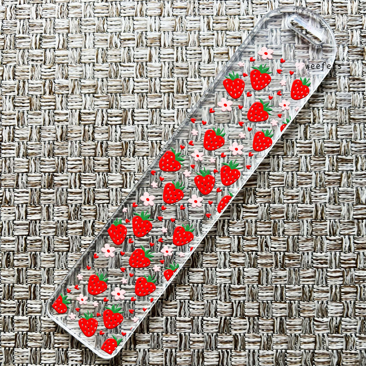 Strawberry Dreams Bookmark UV DTF Decal Weefers