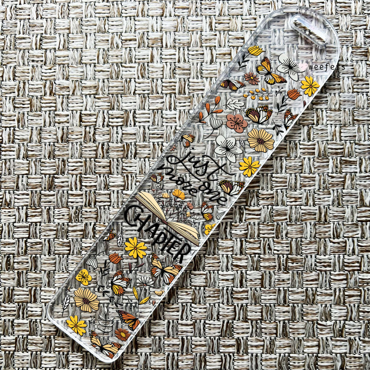 Just One More Chapter Bookmark UV DTF Decal Weefers