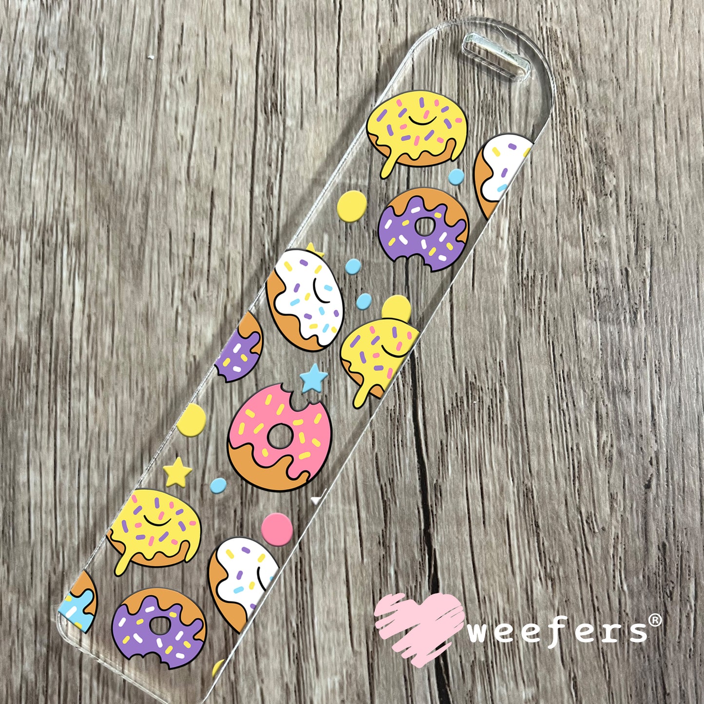 Yummy Dancing Donuts UV DTF Cup Wrap Bookmark Weefers