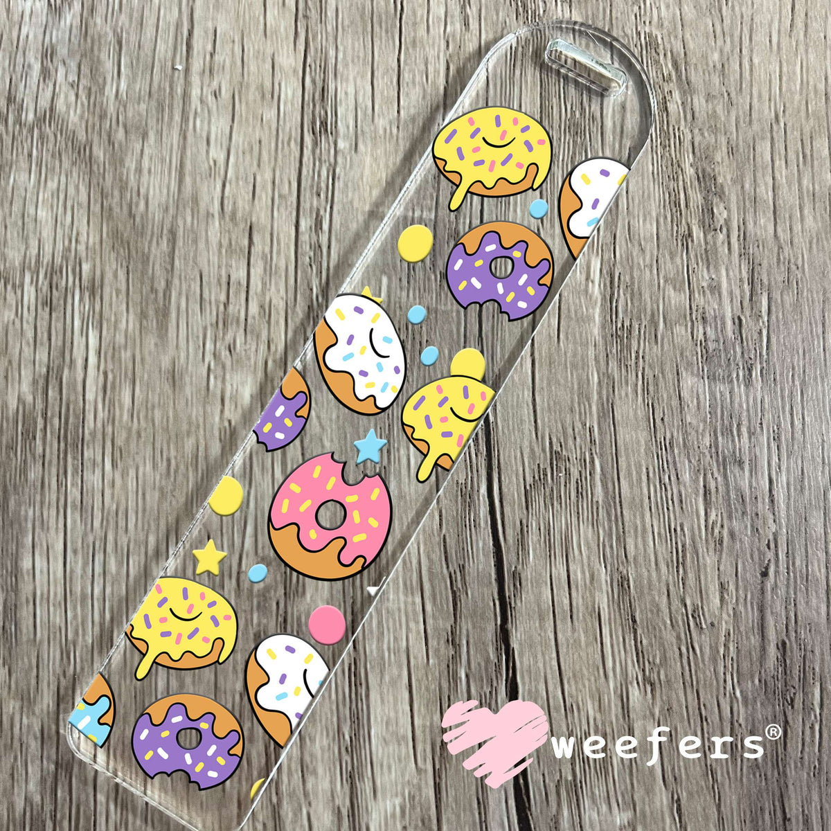 Yummy Dancing Donuts UV DTF Cup Wrap Bookmark Weefers