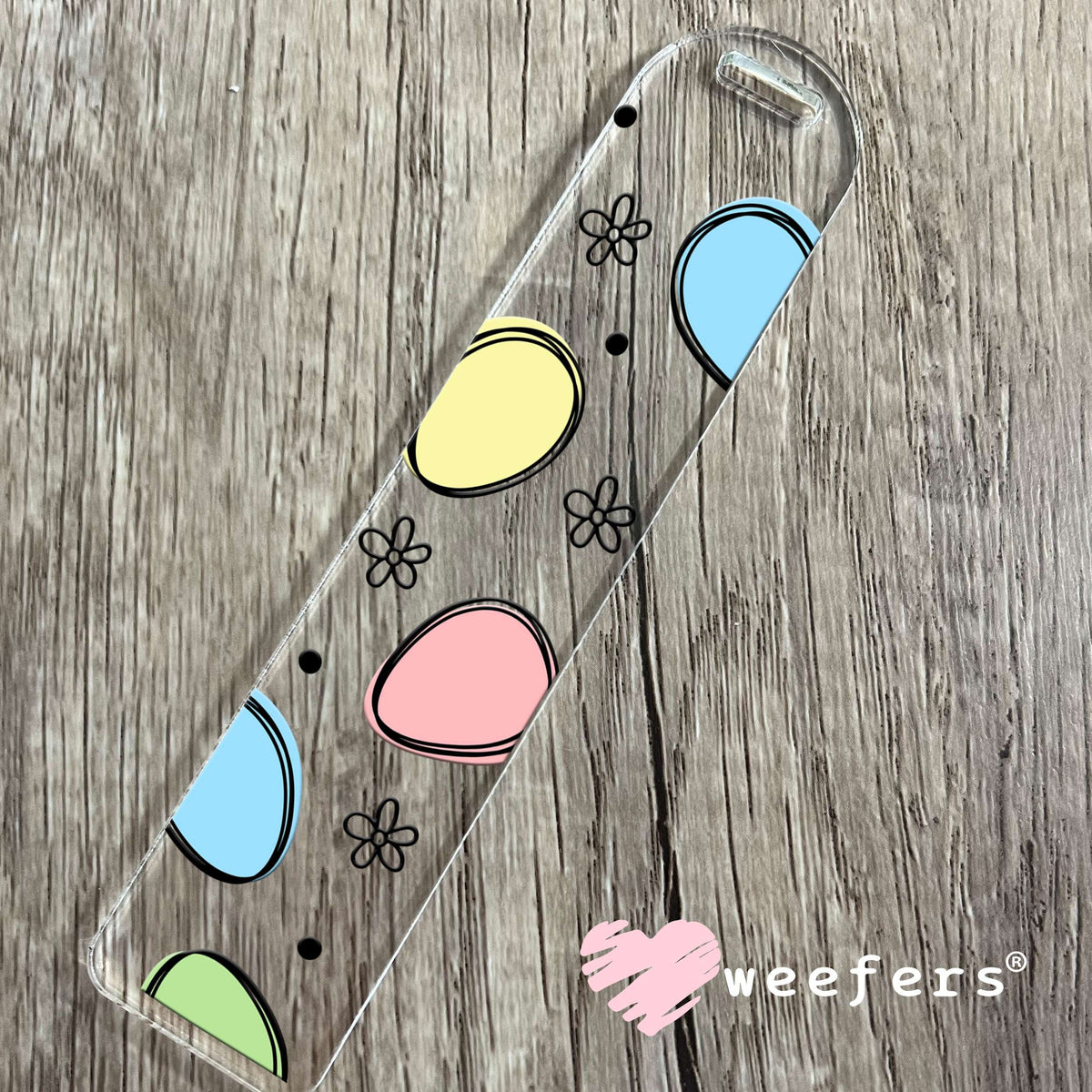 Colorful Easter Eggs UV DTF Cup Wrap Bookmark Weefers