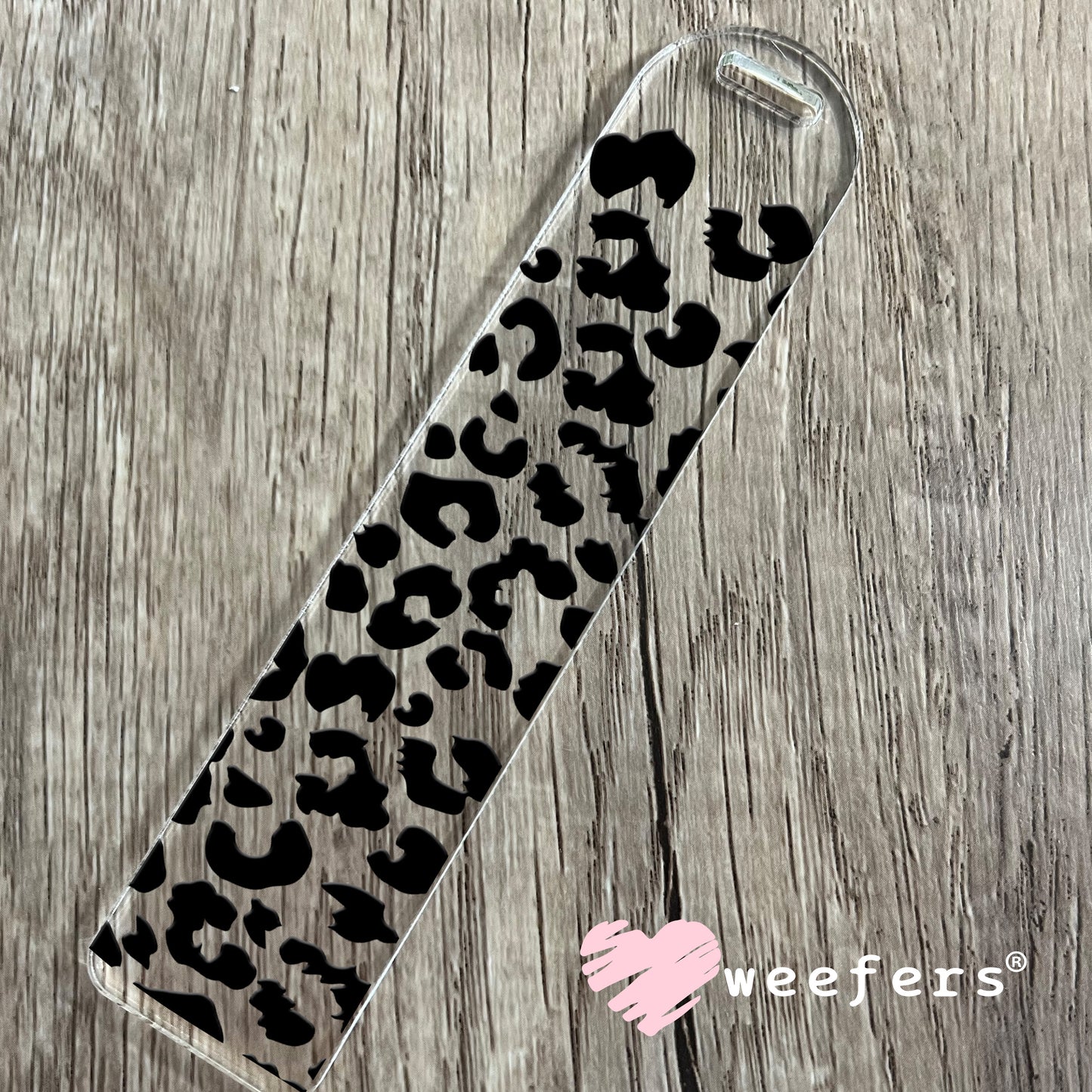 Black Leopard UV DTF Cup Wrap Bookmark Weefers